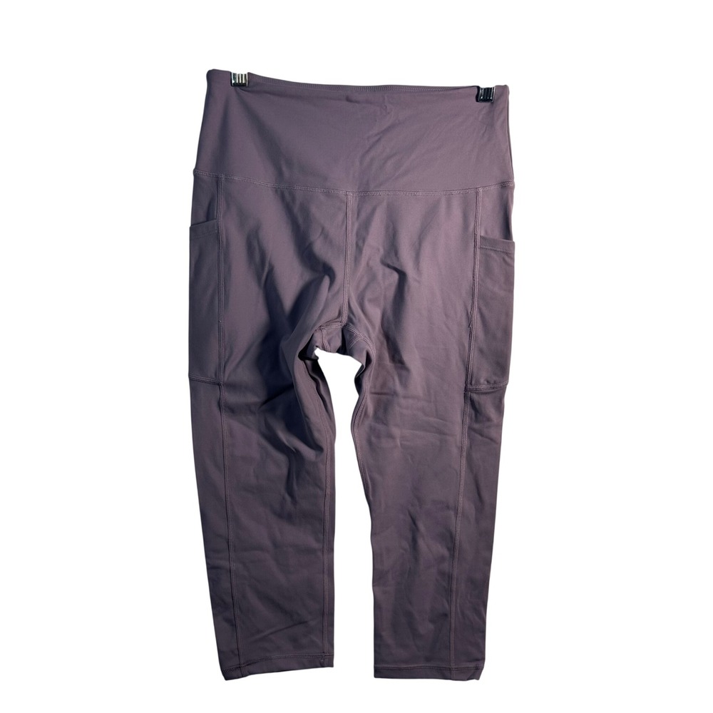 Steppe Athleisure High Waisted Capris Leggings With‎ Pockets Lilac M